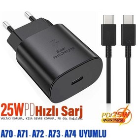 Resim Samsung Galaxy A74 Uyumlu Şarj Aleti 25w Hızlı - Type-c 5a 25w Hızlı Şarj Kablo 