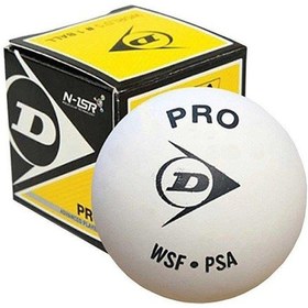 Resim Dunlop N1-sr Pro Squash Topu Beyaz 1 Adet 12x1bbx Beyaz 