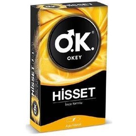 Resim Okey Hisset Prezervatif 10 Adet 