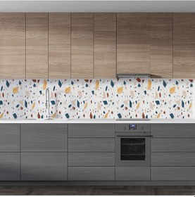 Resim Mutfak Tezgah Arası Folyo Fayans Kaplama Folyosu Renkli Duvar Sanatı 