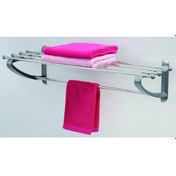 Resim Primanova Banyo Rafı Havluluk Paslanmaz Alüminyum GRİ B12 Gri 
