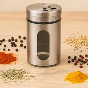 Resim bemy çarşı Cam Metal Kapaklı Tuzluk 100 ml 