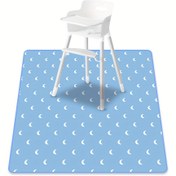 Resim HappyFlute Gençler için Yüksek Sandalyeler için Büyük Splat Mat - 129.54cm x 129.54cm Yıkanabilir, Kaymaz Zemin Koruyucu Mat, Kir Geçirmez ve Taşınabilir Oyun Matı, Kapalı / Açık Kullanım İçin, Kapalı Oyun Matı | Oyunlu Tasarım Matı | Kir Geçirmez Mat, Yüksek Sandalye Matı 