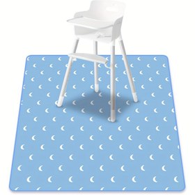 Resim HappyFlute Gençler için Yüksek Sandalyeler için Büyük Splat Mat - 129.54cm x 129.54cm Yıkanabilir, Kaymaz Zemin Koruyucu Mat, Kir Geçirmez ve Taşınabilir Oyun Matı, Kapalı / Açık Kullanım İçin, Kapalı Oyun Matı | Oyunlu Tasarım Matı | Kir Geçirmez Mat, Yüksek Sandalye Matı 