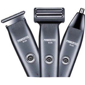 Resim Powertec TR-375 3 in 1 Tıraş Makinesi 