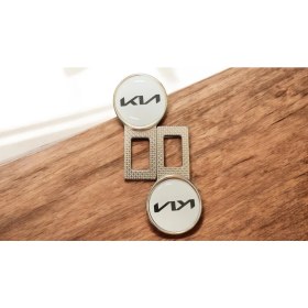 Resim Kia Yeni Logolu Ikaz Ses Susturucu Metal Toka 2 Adet 