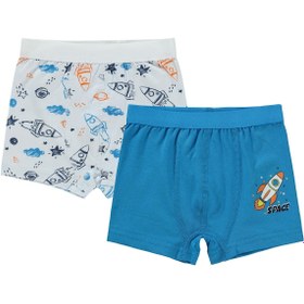 Resim Civil Boys Space 2-10 Yaş 2'li Boxer Set - Standart / 6-7 Yaş 