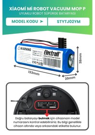 Resim Xiaomi Mi Robot Vacuum Mop P Uyumlu Batarya 3500mah 