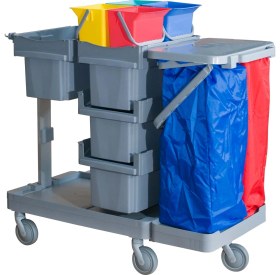 Resim Ipc Ready System Anta H4 -Temizlik Arabası, Kat Arabası, Mop Arabası, Mop Dezenfekte Kat Arabası 