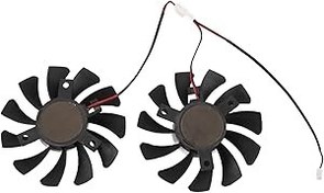 Resim Sreuyong 75mm 2Pin GTX1050Ti GPU Soğutucu ÇİFT Fan GTX 1050Ti GTX-1050-Ti-4GT-OC Grafik Kartı Soğutma 