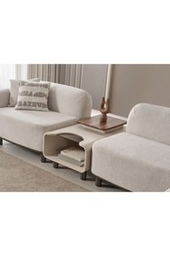 Resim Evondi LUCAS MODULER U KÖŞE 390*475*165 - SEHPALI - SİLİNEBİLİR KUMAŞ - %100 GÜRGEN İSKELET 