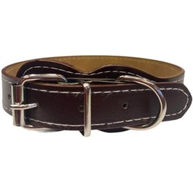 Resim Kahve Deri Köpek Boyun Tasması 1,5 Cm X 25-35 Cm Çok Renkli 