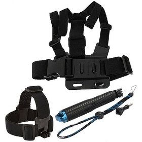 Resim Gopro Hero 10 Aksiyon Kamera Uyumlu 4 Parça Aksesuar Seti Çok Renkli 