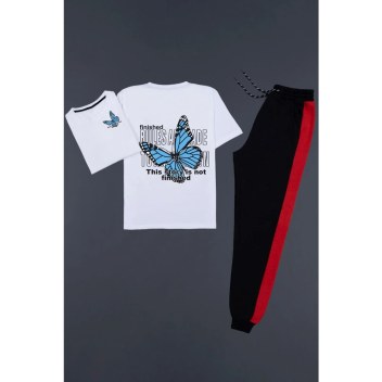 Kelebek Sırt Baskılı Eşofman Takımı