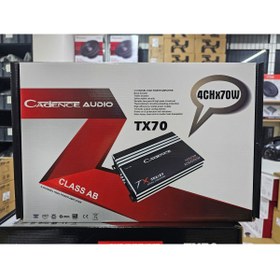 Resim Cadence TX 70 ANFİ 4 KANAL 4X70 RMS AB CLAS ANFİ 