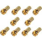 Resim Powermaster Rg6 Gold F Konnektör 10 Adet 