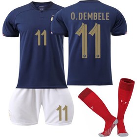 Resim Lyle 22-23 Fransa Ev Sahibi Dünya Kupası Futbol Forma ve Çorap 11 Dembele (Yurt Dışından) 