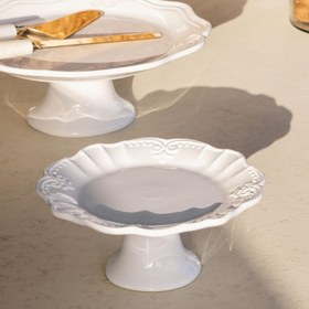 Resim The Mia Grande Pasta Cake Stand White 22x10 cm 