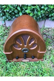 Resim M&Y RADYO Alman ahşap kasalı katedral radyo 