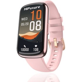 Resim HiFuture EVO2 Bluetooth 5.2 1.47” Ekran 1 ATM Su Geçirmez 24+ Spor Modu Nabız Spor Kan Oksijen Takibi IOS & Android Uyumlu Akıllı Bileklik Pembe 