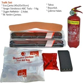 Resim Carub Eva Lüx Belgeli 1 kg Söndürcülü Tam Trafik Seti 