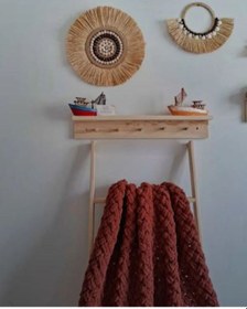 Resim Nifiart Dekoratif 5 Askılı Çocuk Ve Bebek Odası İçin Duvar Rafı, Modern Kahverengi 