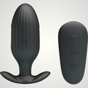 Resim xShopum 9,2 Cm Kumandalı Titreşimli Ve Elektrik Şoklu Anal Plug 