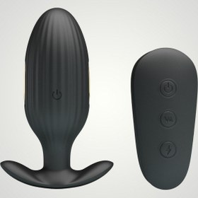 Resim xShopum 9,2 Cm Kumandalı Titreşimli Ve Elektrik Şoklu Anal Plug 