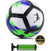 Resim Telvesse Futbol Topu LaLiga Pompalı Sert Zemin Halı Saha Futbol Topu No:5 Yeşil 036 