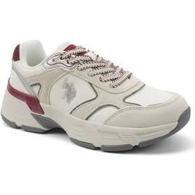 Resim U.s. Polo Assn. Palmy 5pr Bej Kadın Spor Ayakkabı 000000000102030204 Bej-kırmızı 