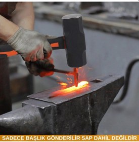 Resim 3kg Çelik Uçlu Balyoz Yassı Yassı Profesyonel Balyoz Başlığı 