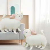 Resim 2 Adet Mat Kedi Folyo Balonlar - Pembe Kalpli ve Çiçek Desenli Sevimli Uyuyan Yavru Kediler, Elektrik Gerekmez, Karışık Renkler Evcil Hayvan Temalı Doğum Günü Süslemeleri için, Kedi Hediyeleri, Şenlikli Ortam, Oyunbaz Balon Dekoru, Dayanıklı Parti Balonları 
