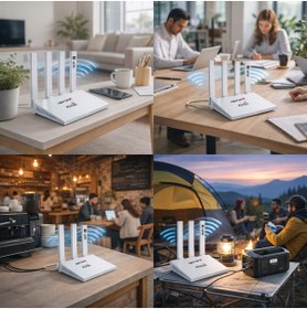 Resim APRONX APX-CPF906 4G 1 Port WiFi Router Taşınabilir Modem Yüksek Hızlı İnternet 