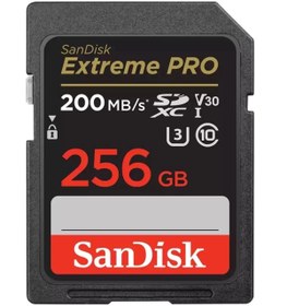 Resim Extreme Pro 256gb 200/140mb/s Sdxc V30 Uhs-ı U3 Hafıza Kartı Sdsdxxd-256g-gn4ın 