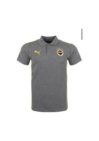 Resim Fenerbahçe Lisanslı 24/25 A Takım Gri Polo T-shirt Gri 