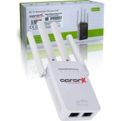 Resim Apx Kablosuz Wifi Tekrarlayıcı 300Mbps 2.4GHz 4 Antenli Güvenli Ağ Bağlantısı 