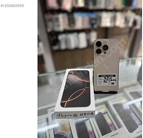 Resim Apple iPhone 16 Pro İkinci El TR | 128 GB | Çöl Titanyum 