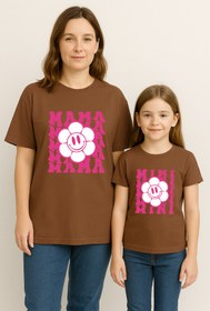 Resim SVART WEAR MAMA MINI Anne Kız Kombin Tişört Takımı T-Shirt Twin Anne Kız Çocuk Oversize MAMA MINI (TEKLİ FİYAT) 