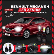 Resim Renault Megane 4 2016-2021 Uzun Far Uyumlu Şimşek Etkili Led Xenon Light Series H7 