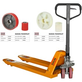 Resim Shun 2.5 Ton Kapasiteli Kırmızı Teker Transpalet ACS250P 