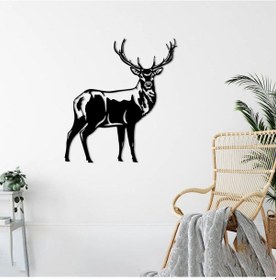 Resim Majestik Geyik Metal Duvar Dekoru 
