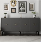 Resim Beyda 180 Cm Konsol Tv Sehpası Çok Amaçlı Dolap Antrasit 