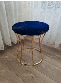 Resim Kum Saati Düz Makyaj Pufu Gold Laci 