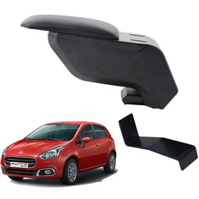 Resim 3 Tıkla Fiat Punto 2017 Delmesiz Çelik Ayaklı Siyah Kolçak Kol Dayama 