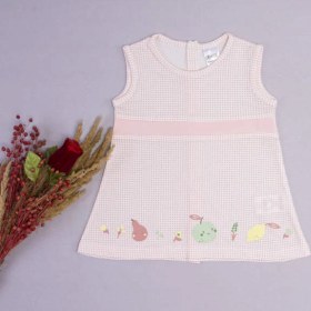 Resim Kidaxi Kız Bebek Summer Picnic Elbise 3-12 Ay Somon 