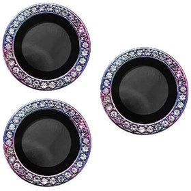 Resim Gpack Apple Iphone 14 Pro Kamera Lens Koruyucu Taşlı Metal Tekli Cl06 Karışık Renk 