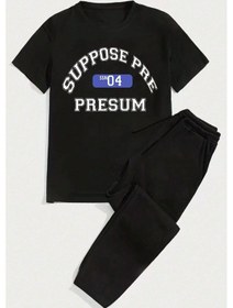 Resim Unisex Suppose 2'li Eşofman Takımı - Siyah 