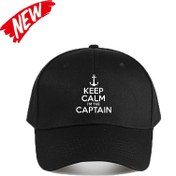Resim "Sakin Ol Ben Kaptanım" Motorlu Tekne Yelken Denizi" Ayarlanabilir Snapback Şapka - Siyah Polyester, Günlük Stil, Erkekler ve Kadınlar için Mükemmel Yaz Hediyesi, Denizcilik Aksesuarları | Eğlenceli İfade Şapkası | Dayanıklı Başlık, Tekne Aksesuarları 