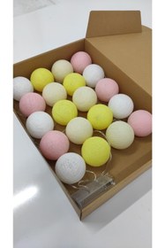 Resim meleginisiklitoplari Pembe Sarı Montessori Işıklı Toplar 3 metre 20 Top 