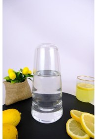 Resim Digithome Cam Kapaklı Başucu Su Ve Meşrubat Sürahisi Karaf Şişe 750 Ml 04145 C1-1-154 